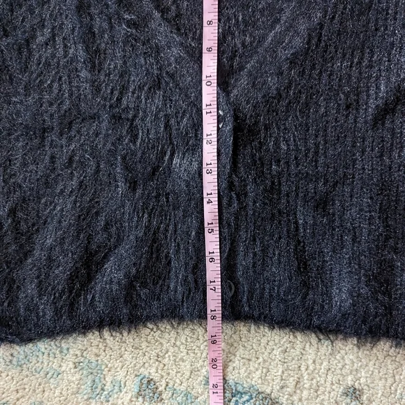 La Femme Cropped Black Sweater - Picture 8 of 8